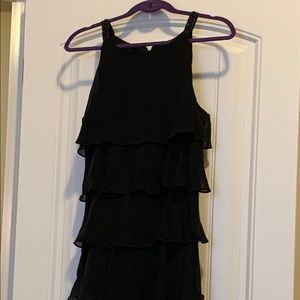 Ruffled tiered cocktail dress